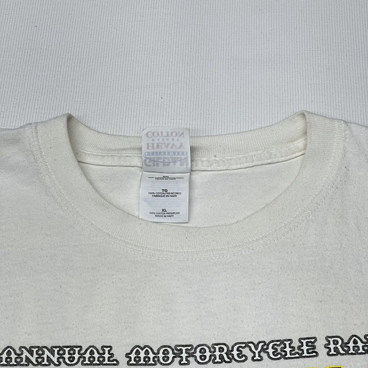 Vintage Laconia Motorcycle Rally Tee Shirt White Biker New Hampshire Size US XL / EU 56 / 4 - 8 Thumbnail