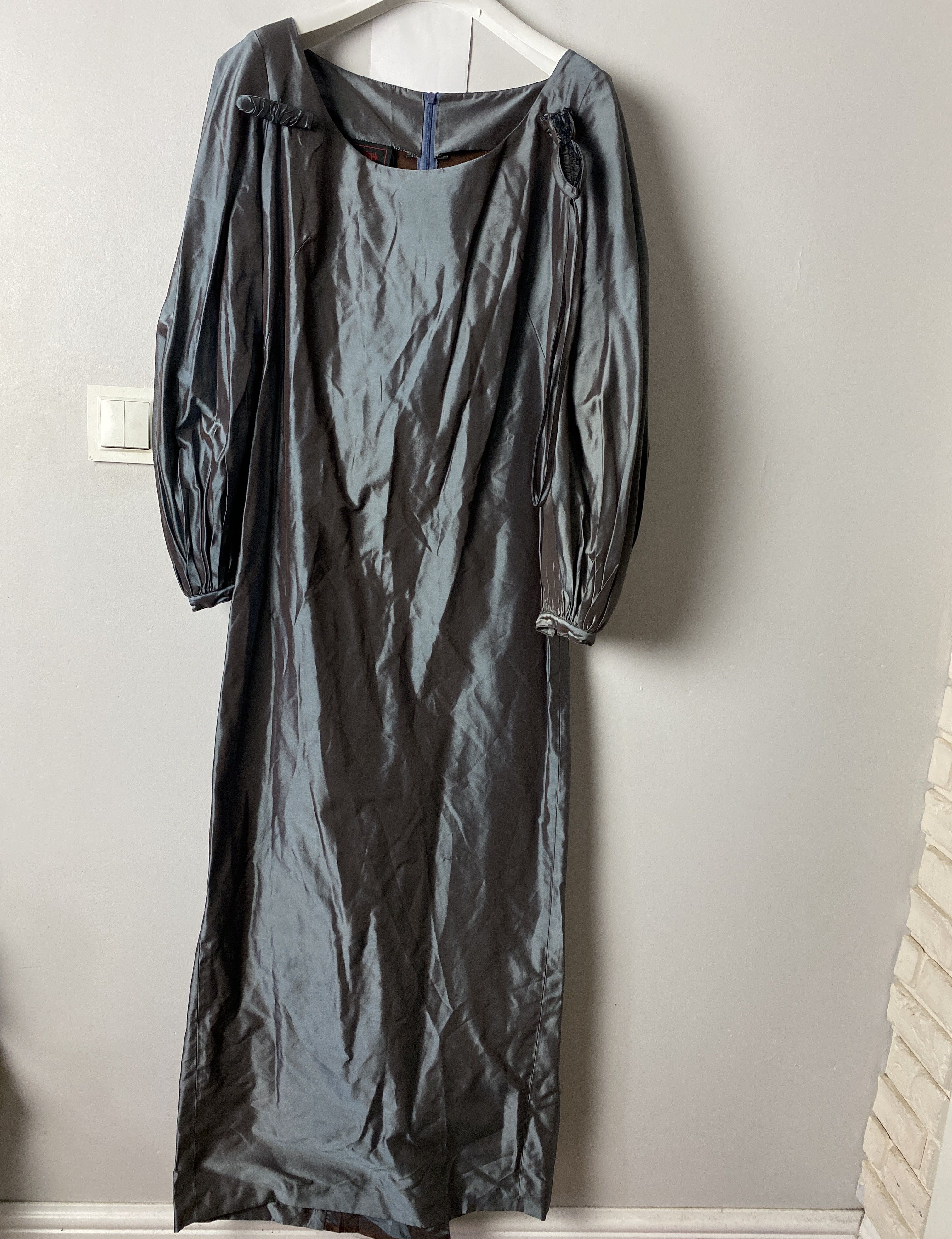 Jean Paul Gaultier Jean Paul Gaultier Classique acetat silver dress avant garde Size M / US 6-8 / IT 42-44 - 2 Thumbnail