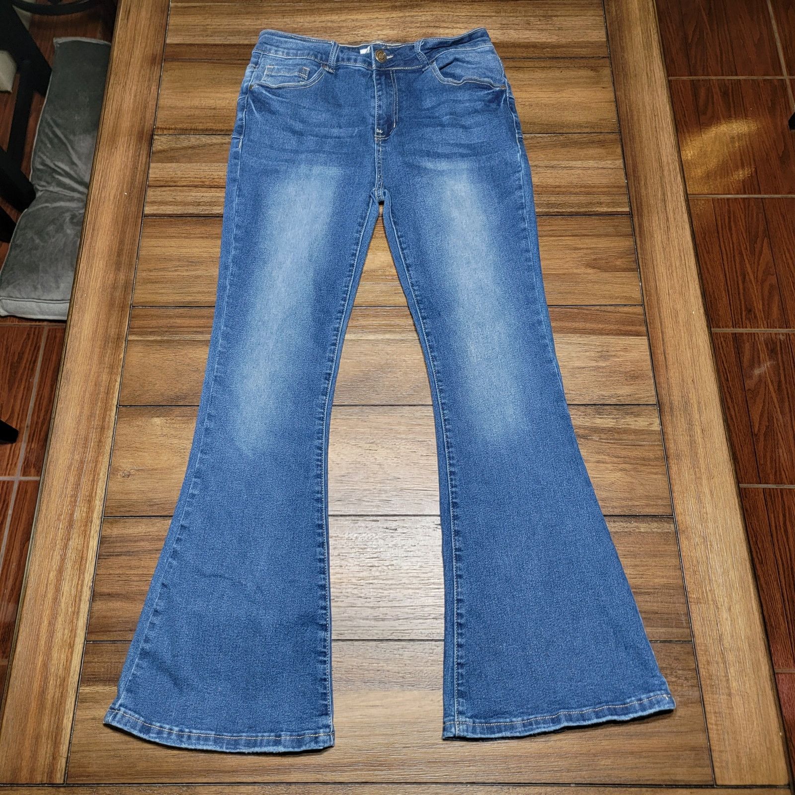 Other Blue Savvy Denim Flare Leg Jeans - Size 11/30 - Excellent! Size 29" - 1 Thumbnail