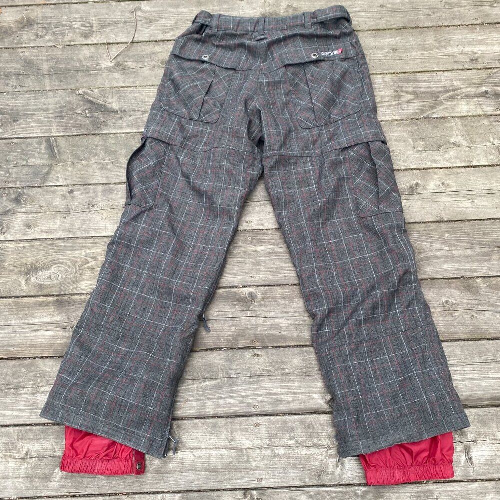 Quicksilver × Vintage Vintage Y2K Embroidered Quicksilver Railin Snow Pants Plaid Size US 36 / EU 52 - 8 Thumbnail