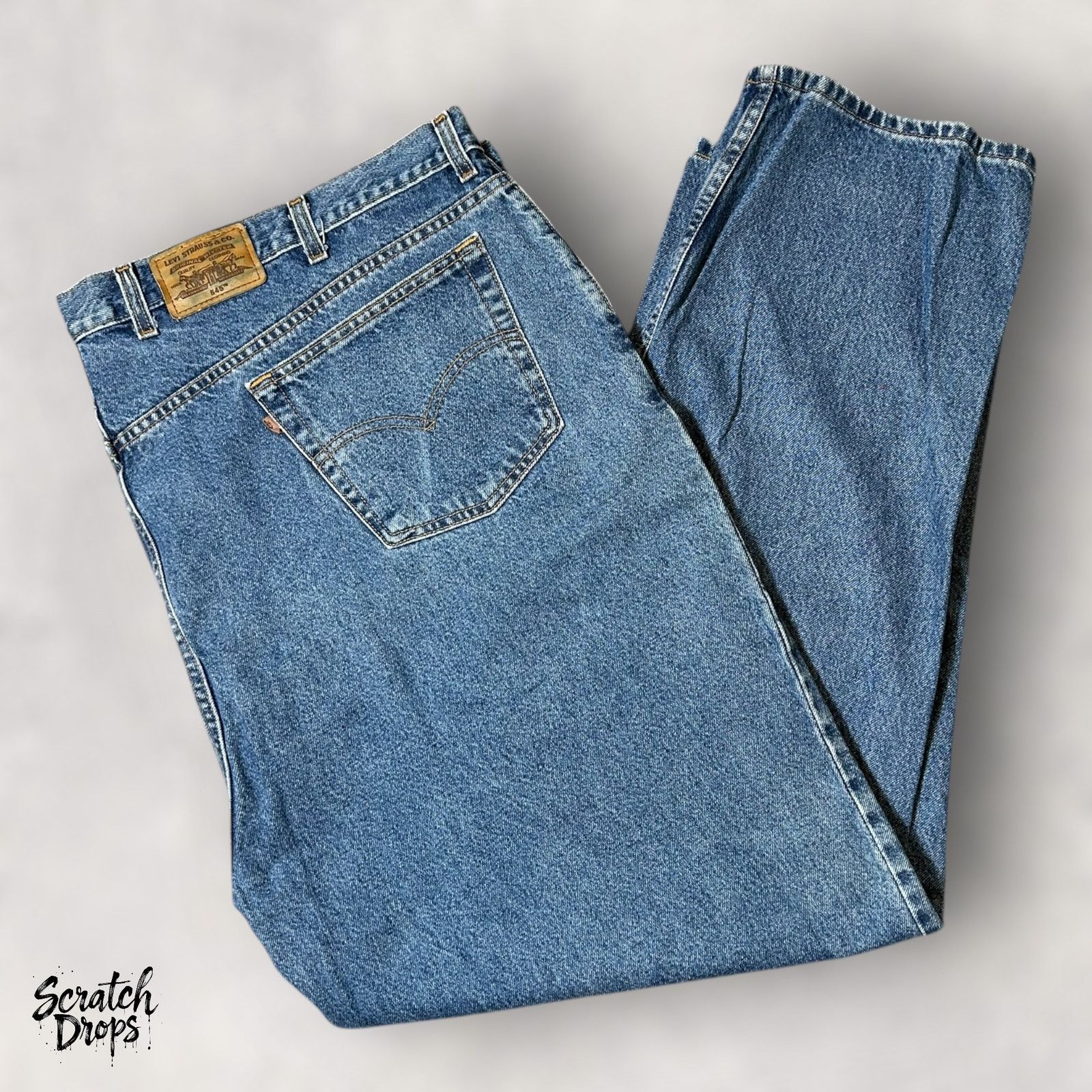 Levi's Vintage Levis Strauss Signature 545 Mens Jeans W52 L32 Loose Size US 38 / EU 54 - 6 Thumbnail
