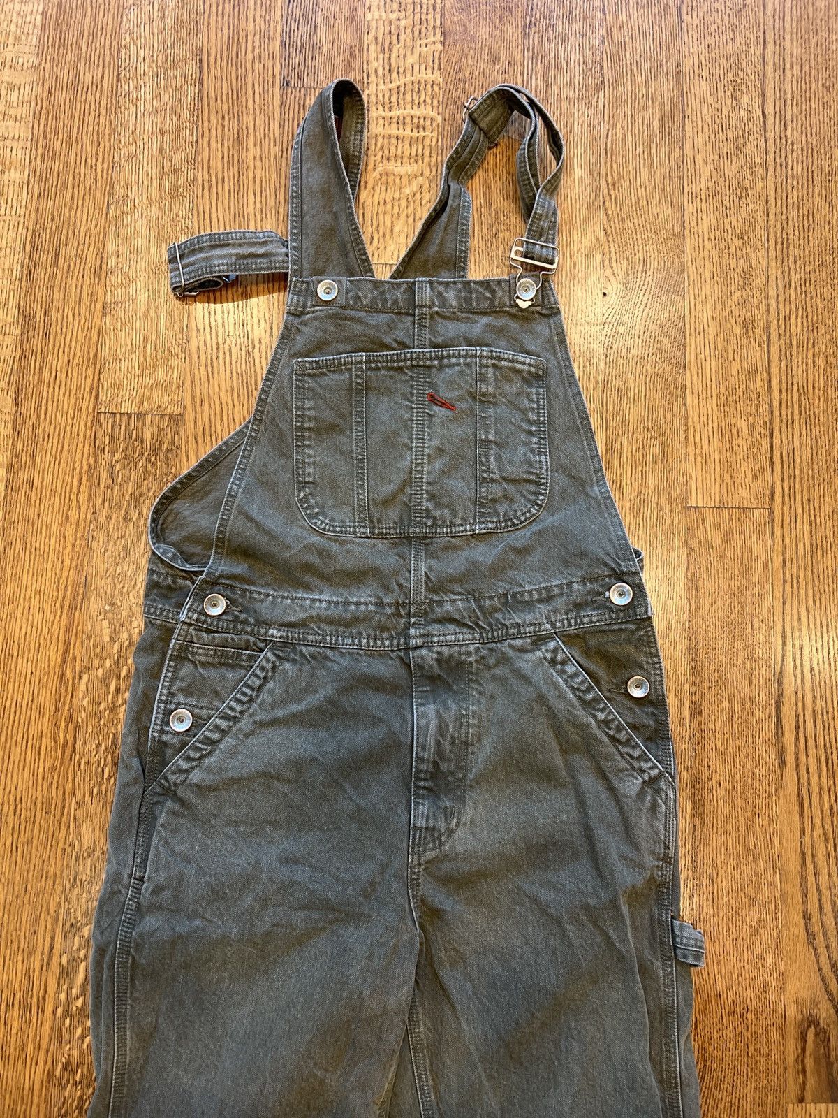 Bdg Urban Outfitters Denim Cargo Overalls Size US 29 - 3 Thumbnail