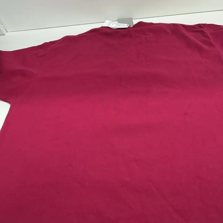 Balenciaga Balenciaga Balenciaga Logo Print Loose Red TShirt -2507 Size US S / EU 44-46 / 1 - 9 Thumbnail