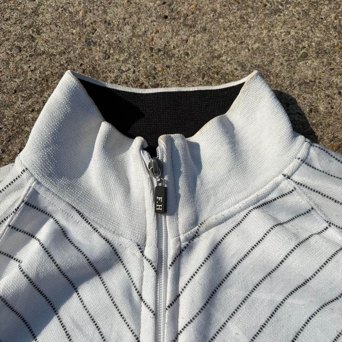 Japanese Brand Fogaty House Skull Pinstripe Track Jacket Size US XL / EU 56 / 4 - 12 Thumbnail