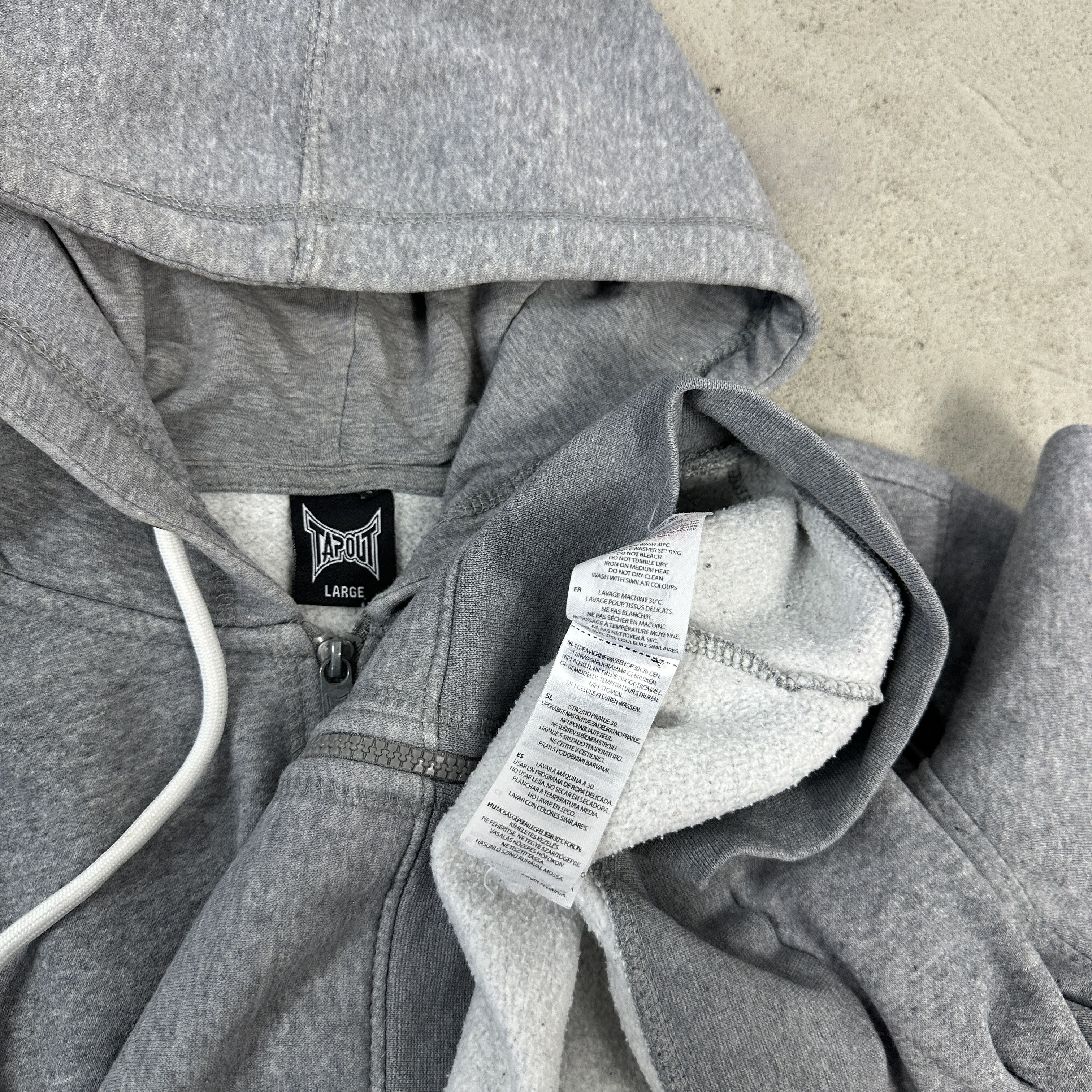 Tapout × Vintage Vintage Streetwear Sportswear 00s Tapout Zipped Hoodie Size US L / EU 52-54 / 3 - 5 Thumbnail