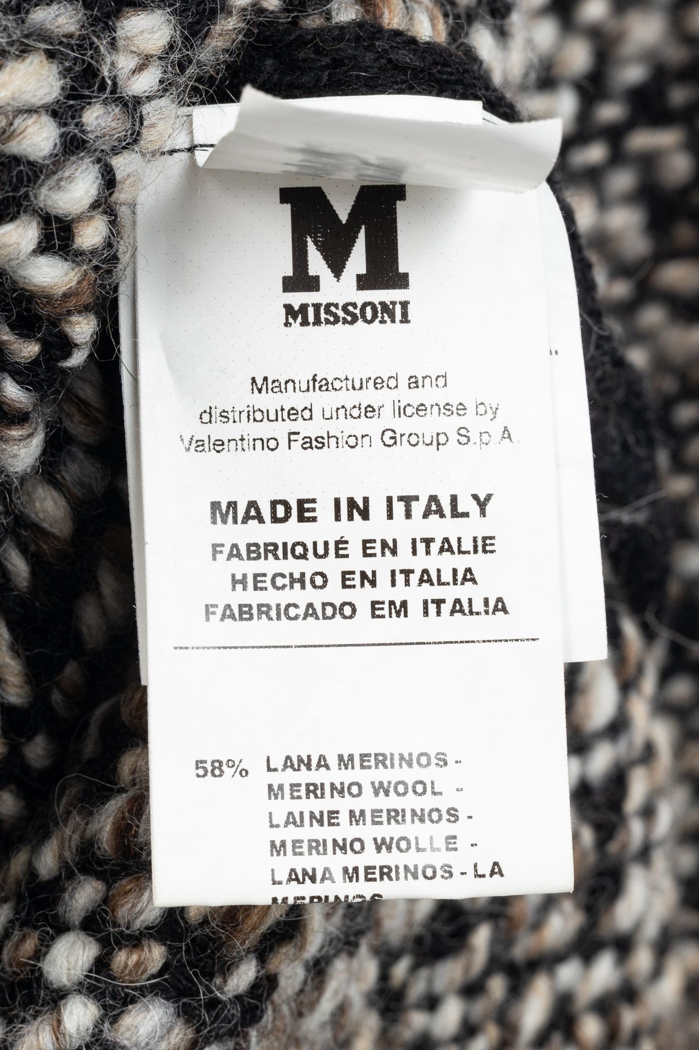 Missoni M Missoni Brown Marled-Wool Trimmed Snap-Front Cardigan Size XS / US 0-2 / IT 36-38 - 9 Thumbnail