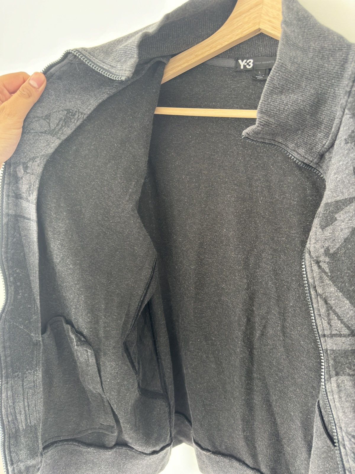 Adidas × Y-3 Y-3 Yohji Yamamoto Printed Zip Up Jacket Size US L / EU 52-54 / 3 - 7 Thumbnail