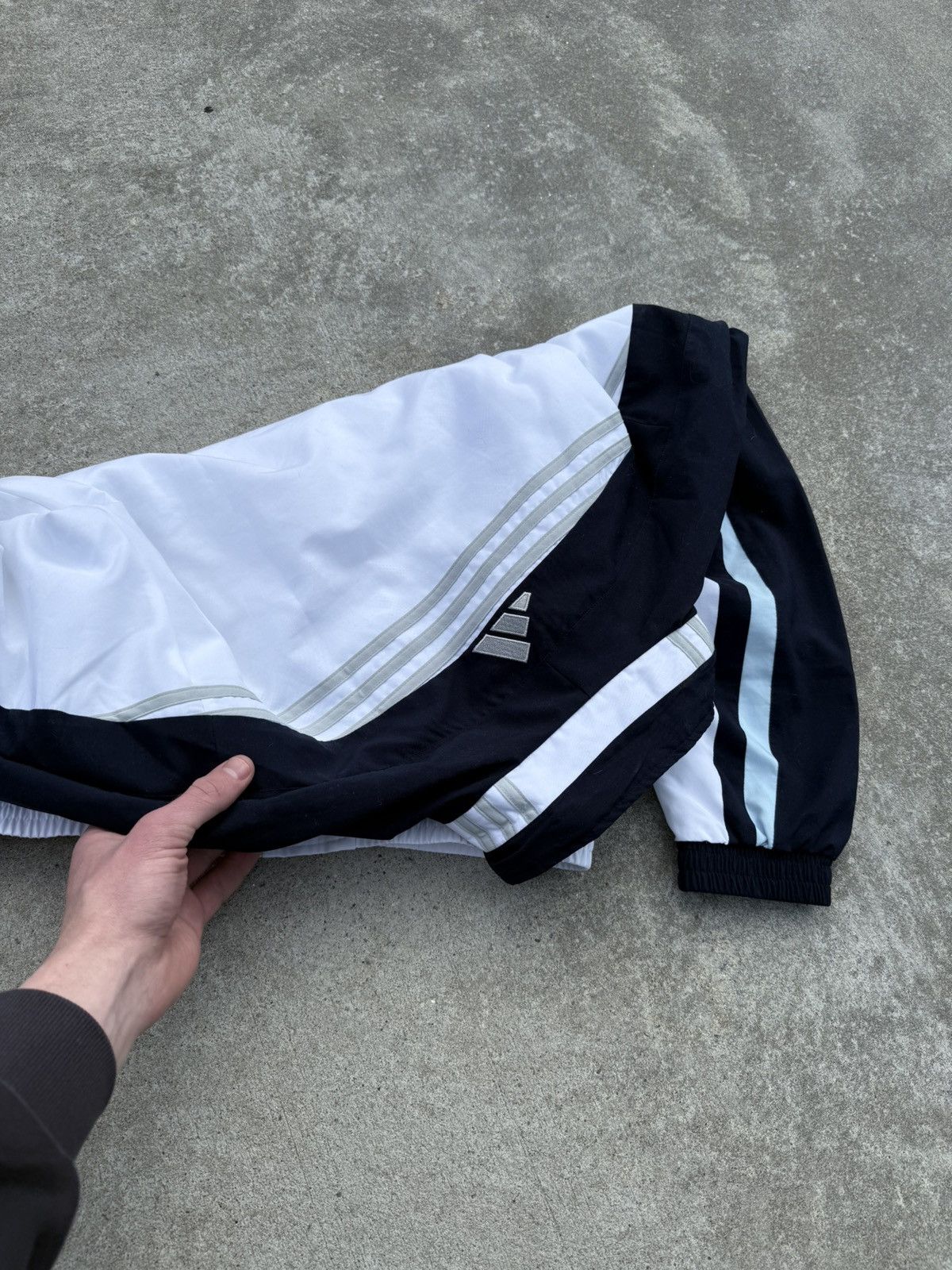 Adidas × Vintage Vintage Adidas Y2K avantgarde streetwear jacket Size US M / EU 48-50 / 2 - 11 Thumbnail
