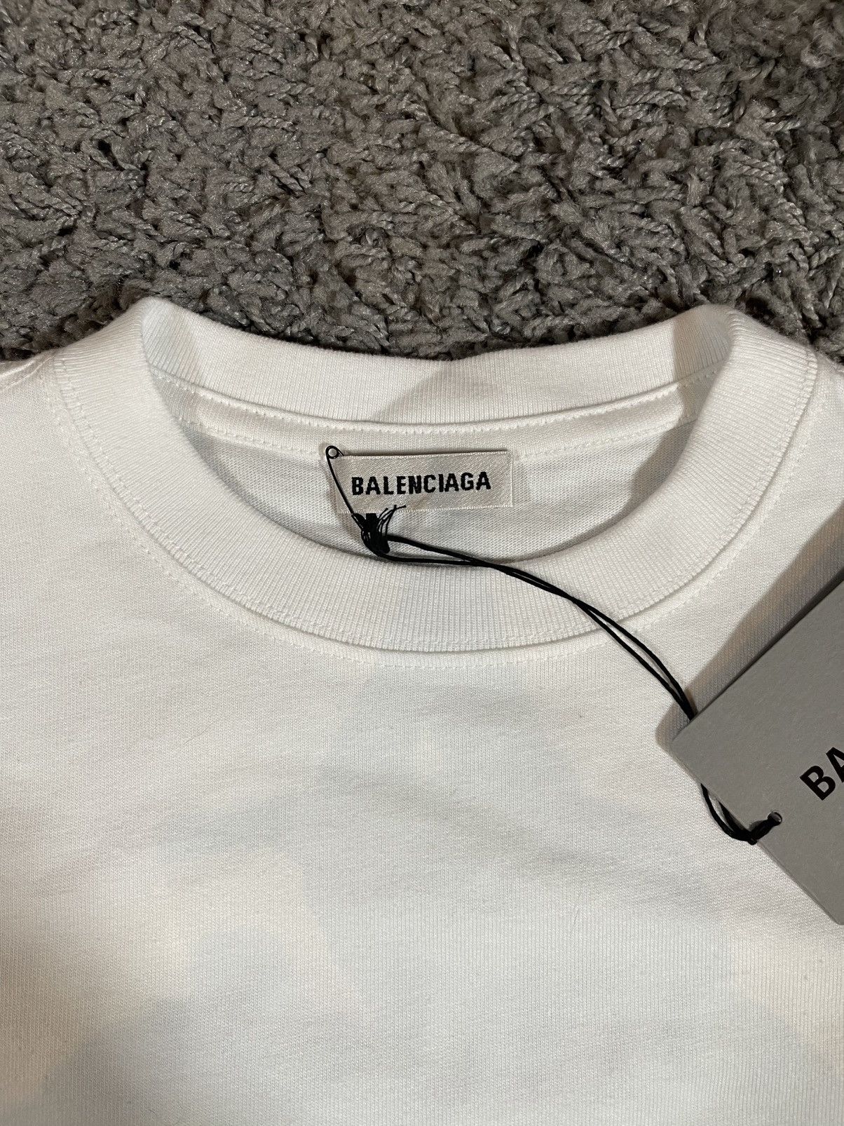 Balenciaga Balenciaga Bonjour Bal Vintage Jersey T-Shirt White Size S / US 4 / IT 40 - 4 Thumbnail