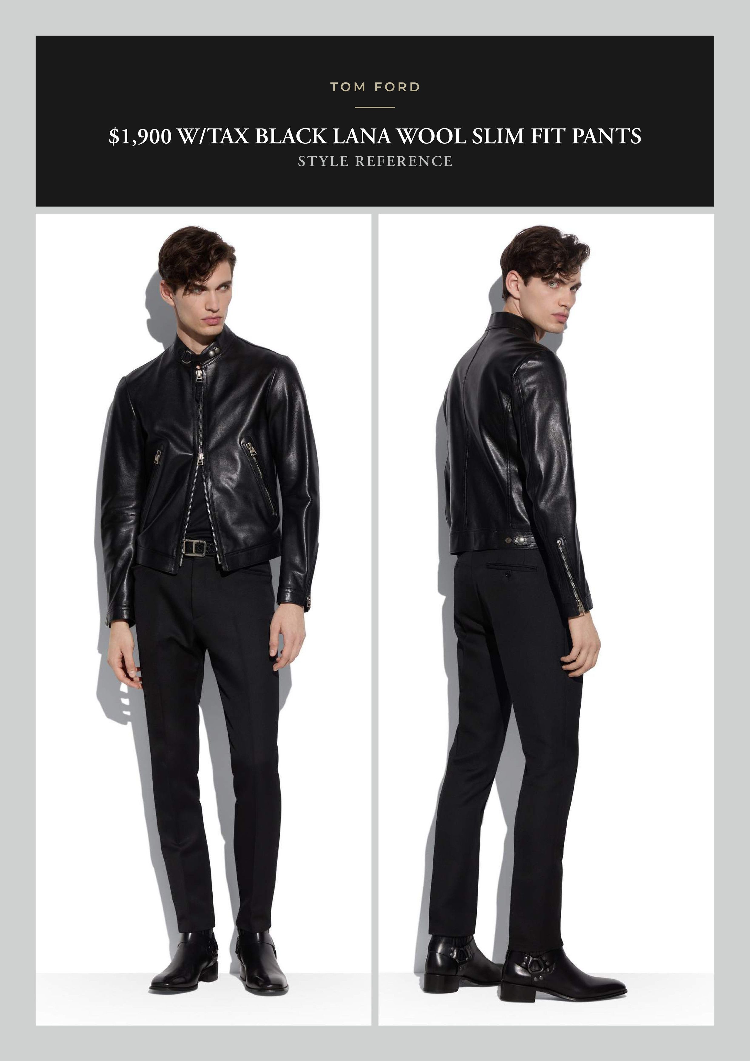 Tom Ford Best Dressed Rare $1,900 w/tax Tom's Personal Favorite Pants Size US 34 / EU 50 - 2 Thumbnail