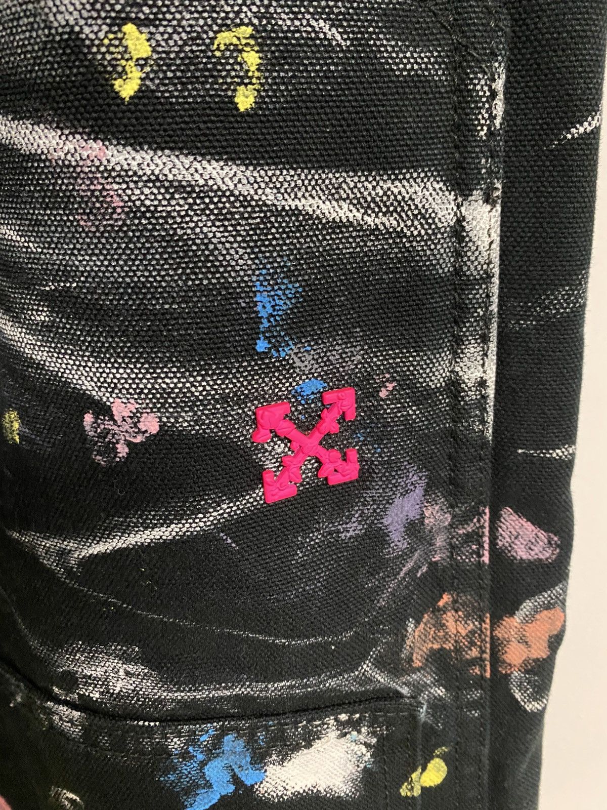 Off-White Off White paint splatter hybrid denim Size US 32 / EU 48 - 10 Thumbnail