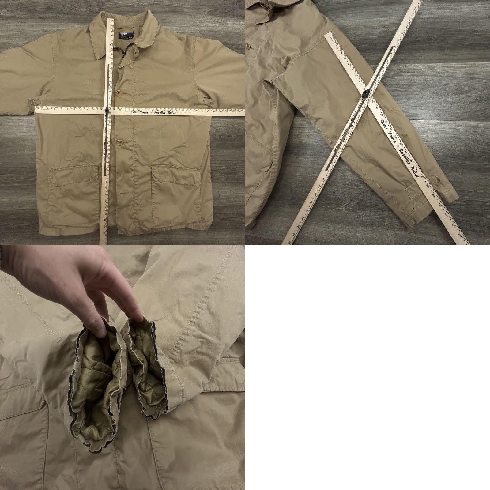 Polo Ralph Lauren VINTAGE Polo Ralph Lauren Jacket Mens 2XL Parka Beig e Cotton Zip Button Field Coat 90s Size US XXL / EU 58 / 5 - 9 Thumbnail