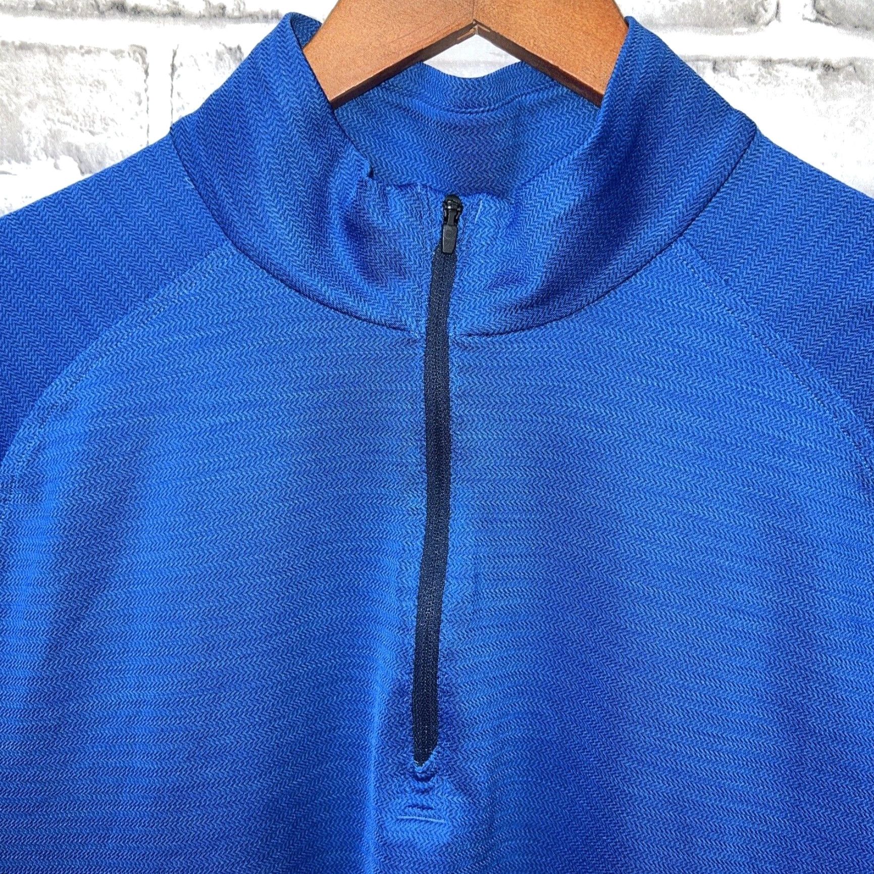 Under Armour UNDER ARMOUR Blue Half Zip Pullover Mens Activewear Size M Size US M / EU 48-50 / 2 - 2 Thumbnail