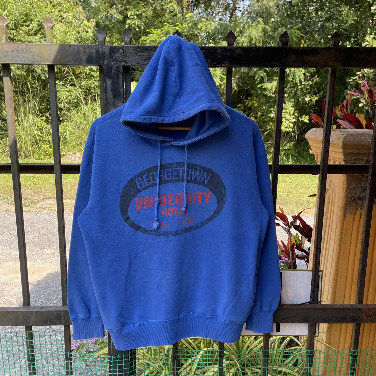 Vintage 🔥Vintage George Town Hoyas Big Logo Pullover Hoodie Size US M / EU 48-50 / 2 - 1 Thumbnail