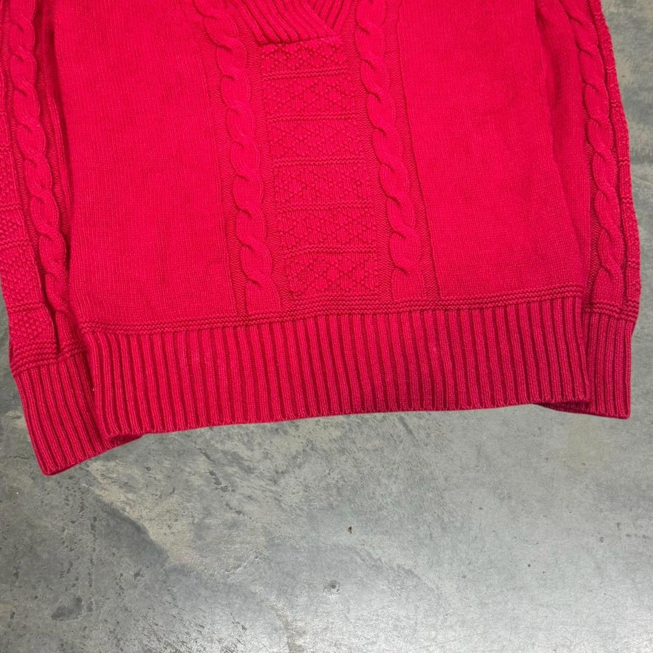 Chaps × Vintage Vintage 90s Chaps Denim Cable Knit Sweater Size US M / EU 48-50 / 2 - 3 Thumbnail