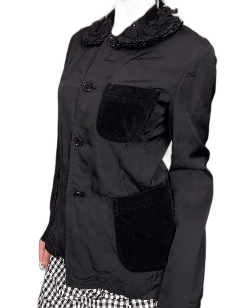Comme des Garcons Comme des Garcons Tricot Ruffled Collar Jacket - dmc Size M / US 6-8 / IT 42-44 - 1 Thumbnail