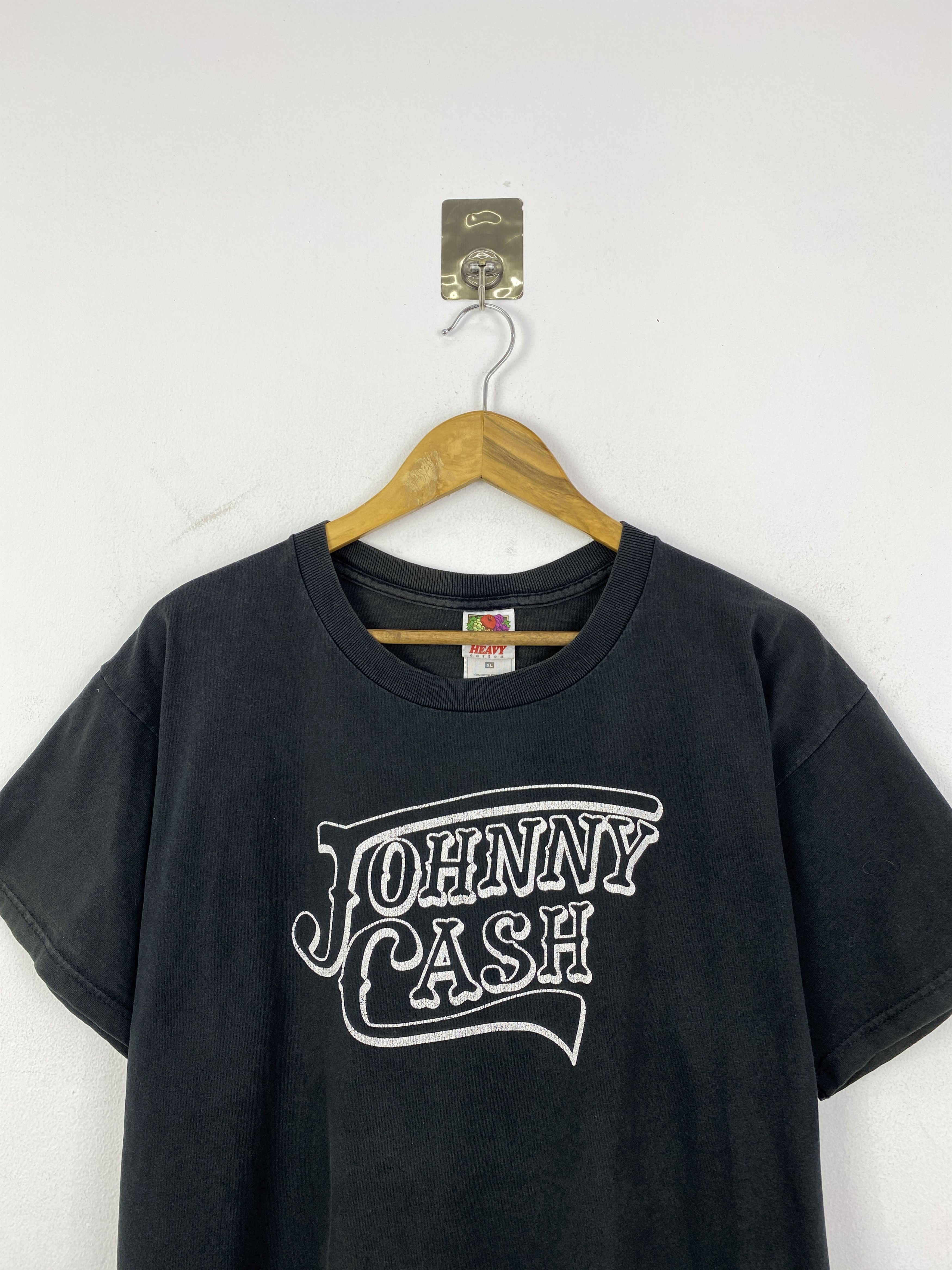 Vintage Vintage Johnny Cash Wording Spellout Tshirt TA0718 Size US XL / EU 56 / 4 - 2 Thumbnail