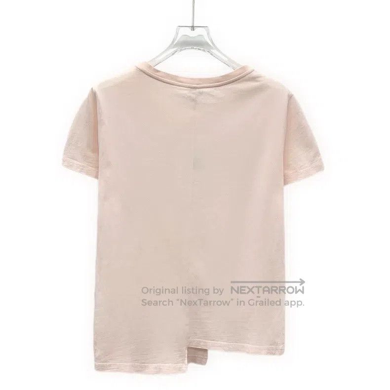 Loewe Loewe Light Pink Logo Embroidered Cotton Crewneck T-Shirt Size M / US 6-8 / IT 42-44 - 2 Thumbnail