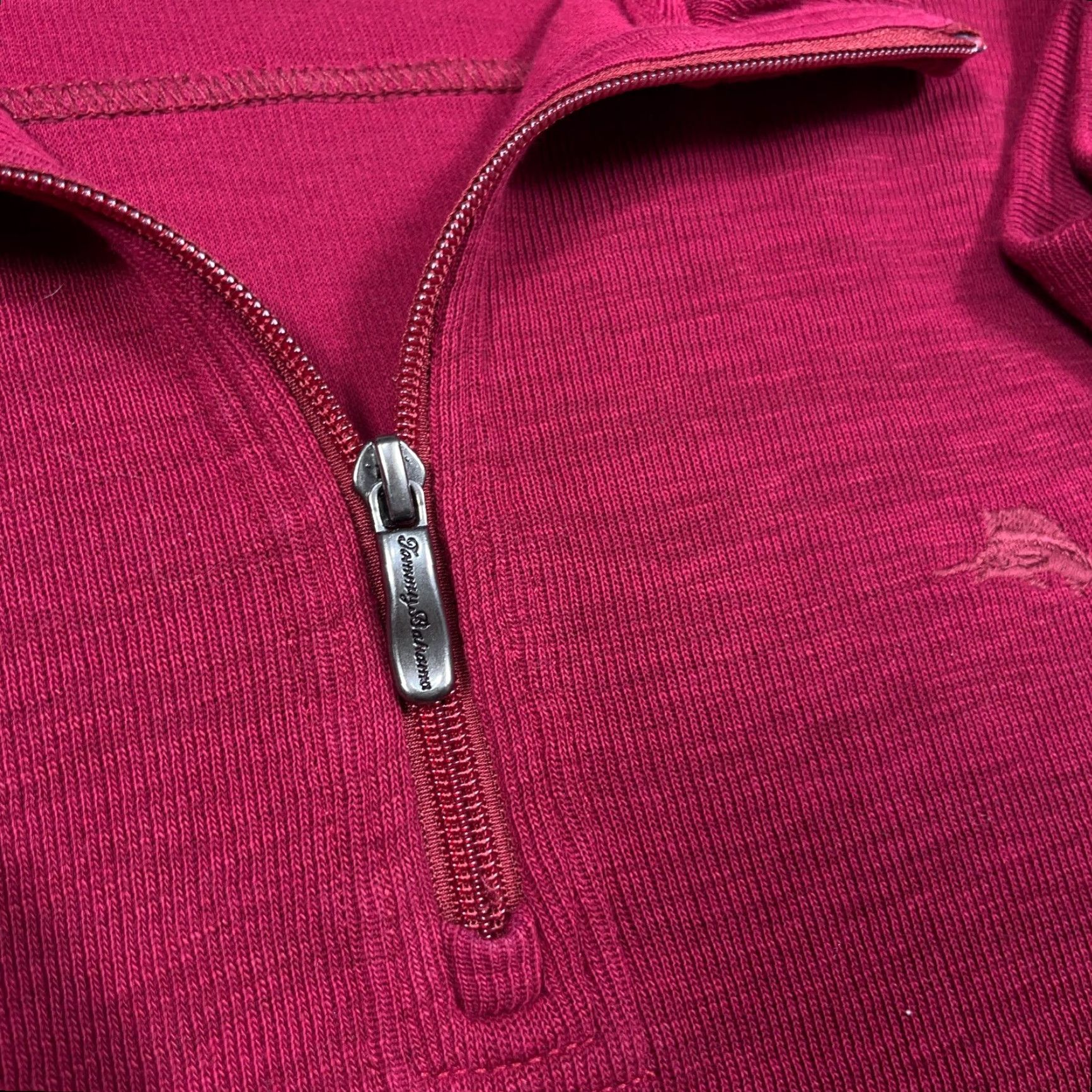Tommy Bahama VINTAGE Tommy Bahama Sweater Men XXL 2XL Red Pullover Quarter Zip Sweatshirt Marlin Size US XXL / EU 58 / 5 - 5 Thumbnail