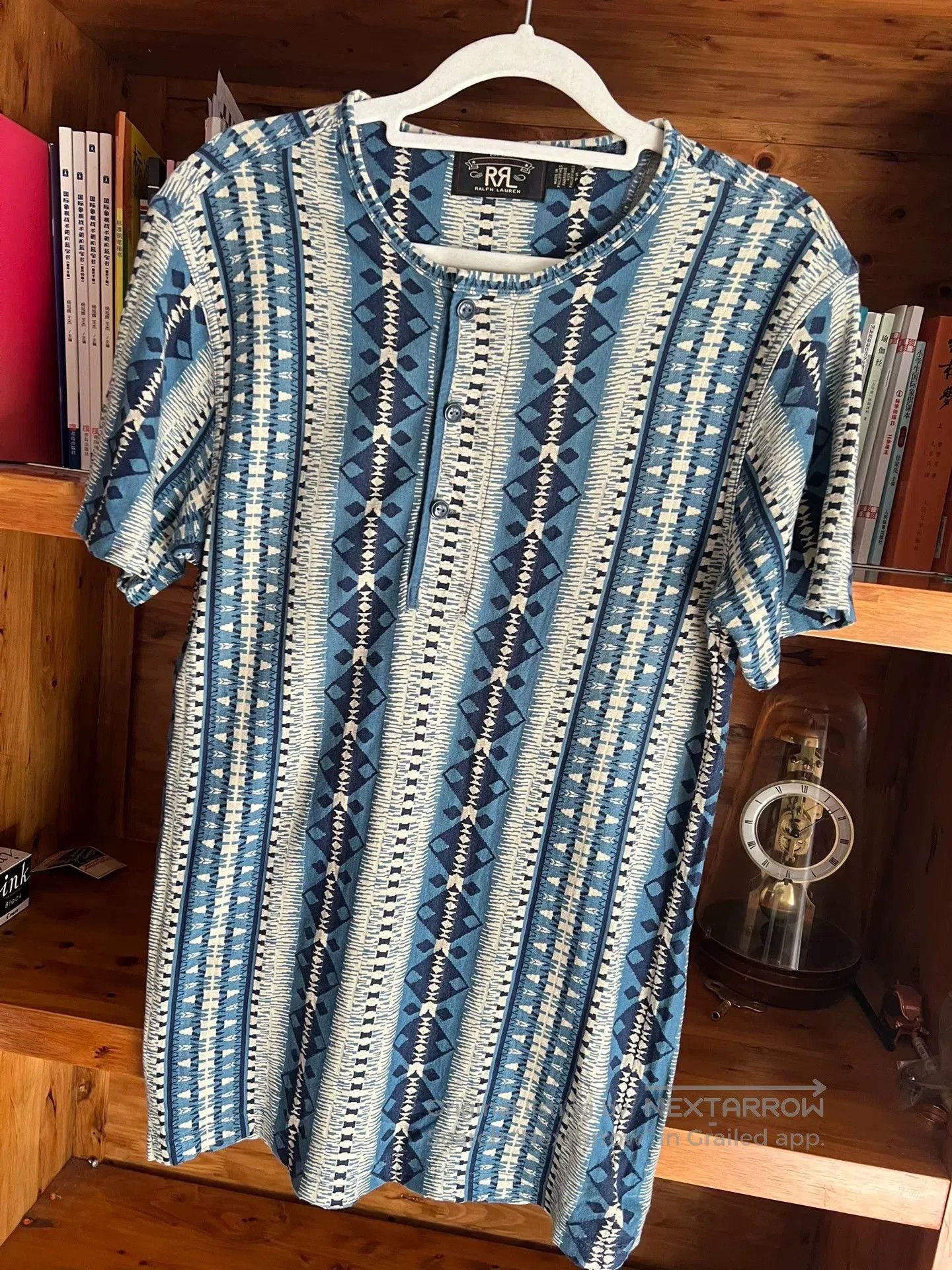 RRL Ralph Lauren vintage southwestern print short sleeve henley. Size US S / EU 44-46 / 1 - 3 Thumbnail