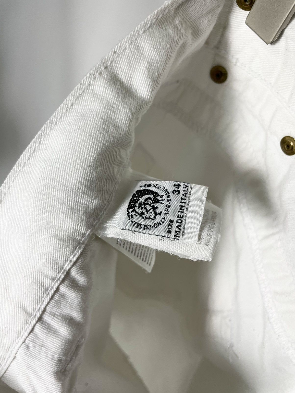 Diesel Diesel Vintage Patchwork White Denim Reworked Jeans Pants Size US 34 / EU 50 - 4 Thumbnail