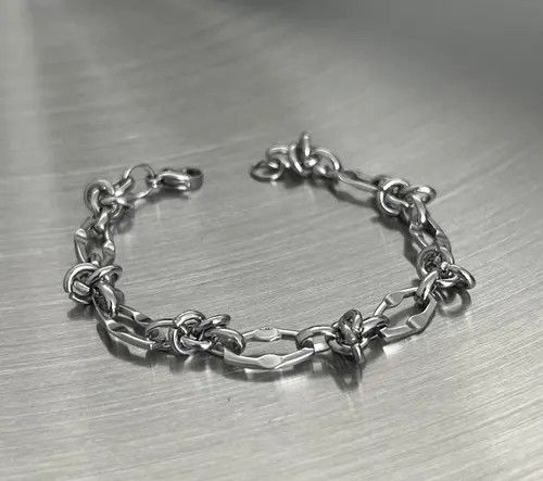 Jewelry Barbed Wire Silver Bracelet Size ONE SIZE - 7 Thumbnail