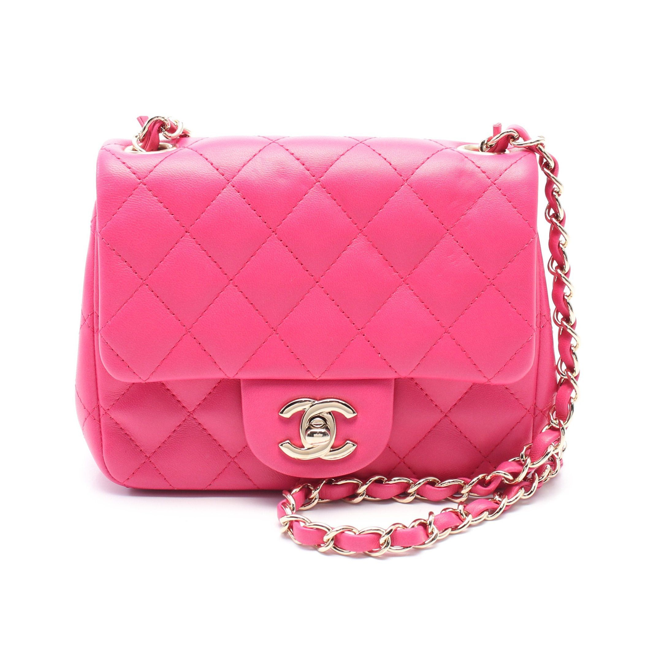 Chanel Chanel Mini Matelasse Chain Shoulder Bag Leather Pink Gold Hardware Size ONE SIZE - 1 Thumbnail