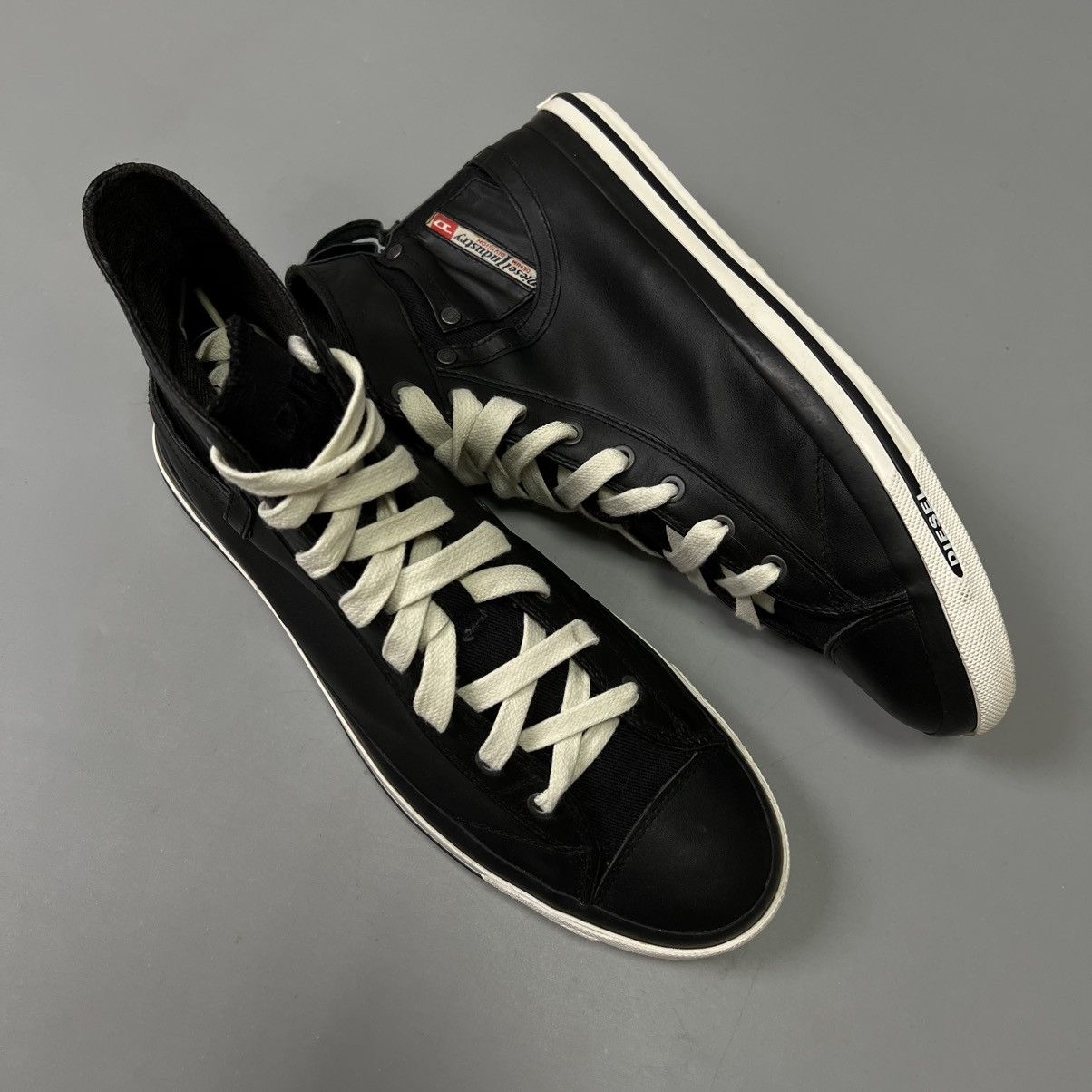 Diesel Diesel Avant Garde Leather Shoes y2k high trainers vintage Size US 12 / EU 45 - 5 Thumbnail
