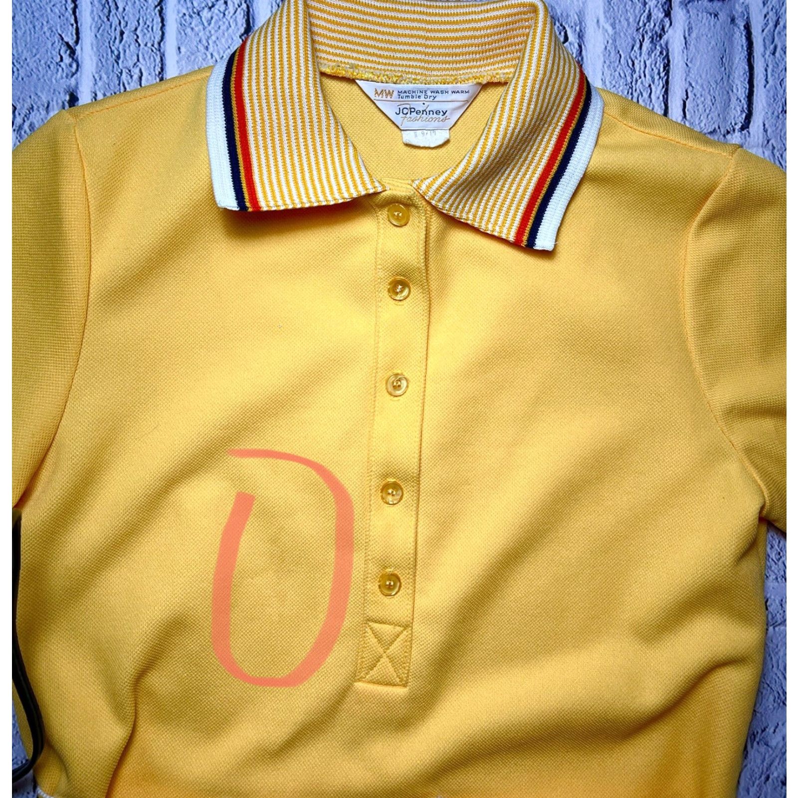 Vintage VINTAGE JC Penney Fashions Pique Collared Belt Shift Waitress Hostess Dress 9/10 Size L / US 10 / IT 46 - 4 Thumbnail
