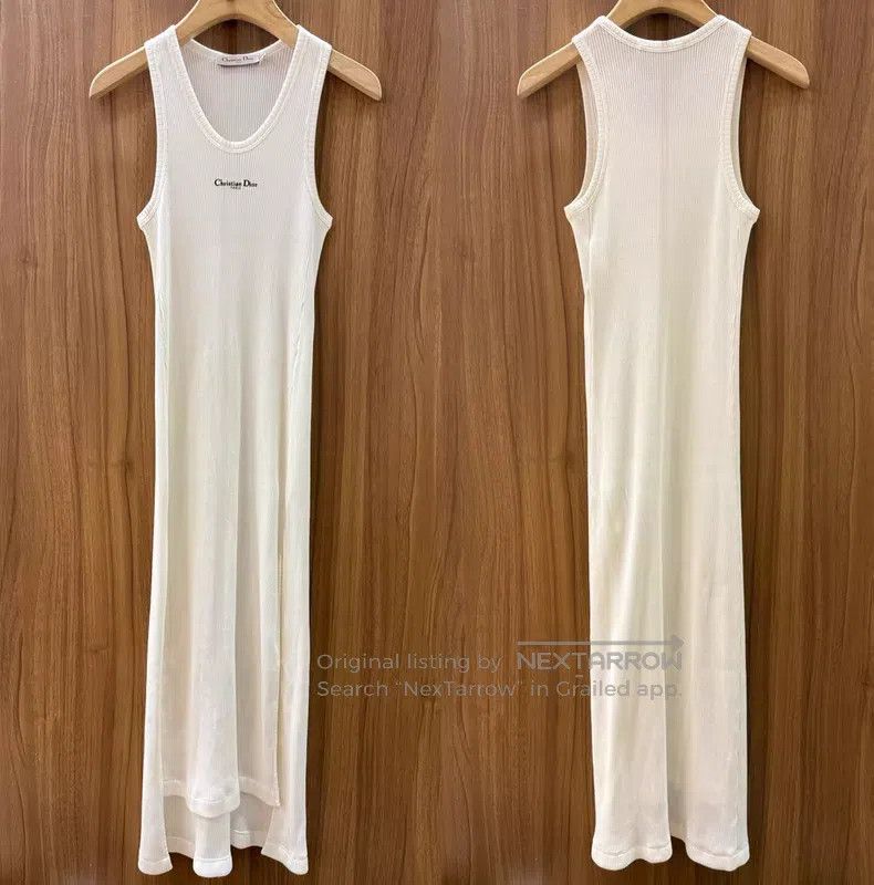 Dior Dior White knitted dress Size XS / US 0-2 / IT 36-38 - 1 Thumbnail