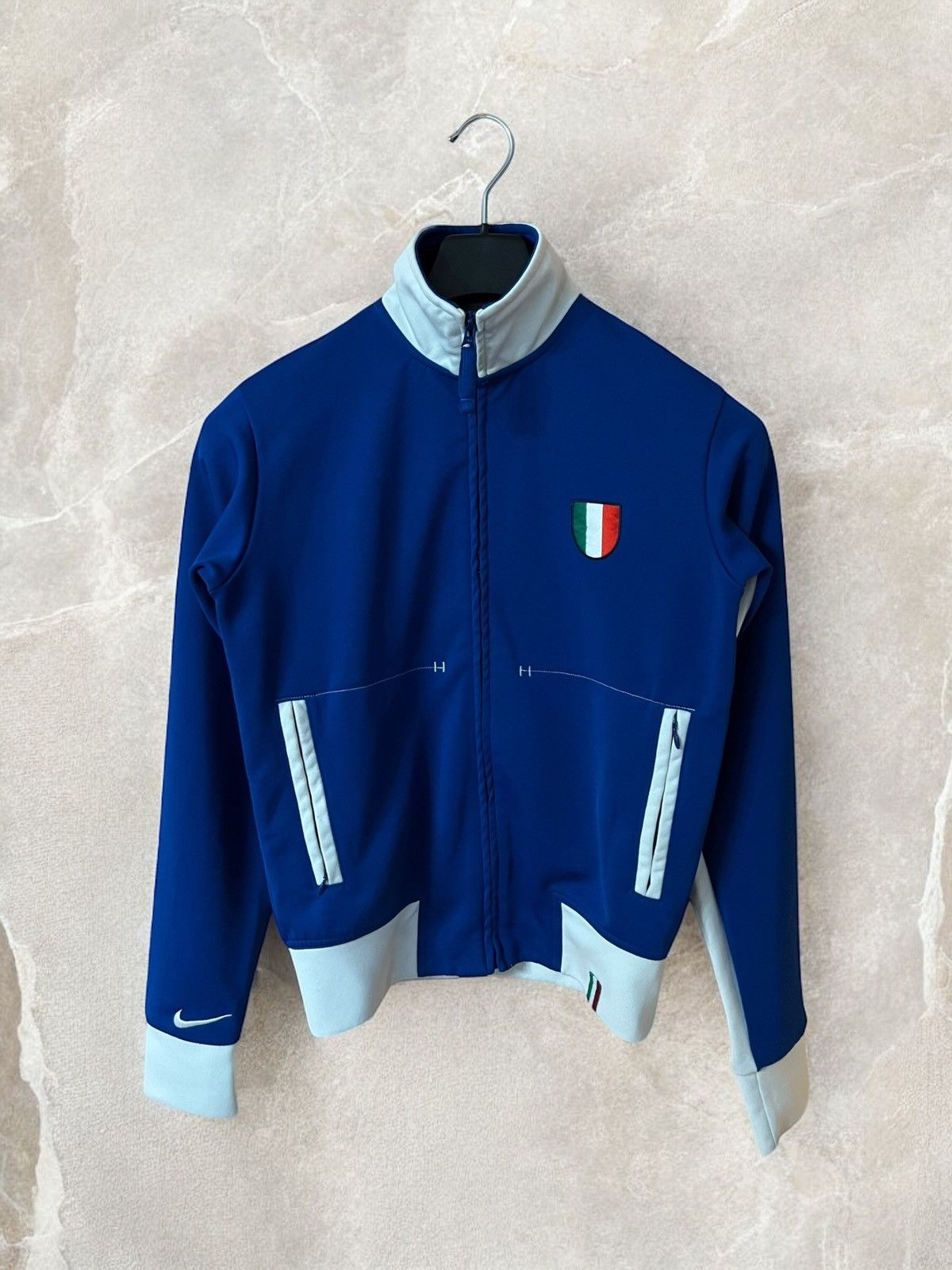 Nike × Vintage NIKE Italy "AZZURRI ULTRAS TRACK Jacket soccer National Team Size US S / EU 44-46 / 1 - 1 Thumbnail