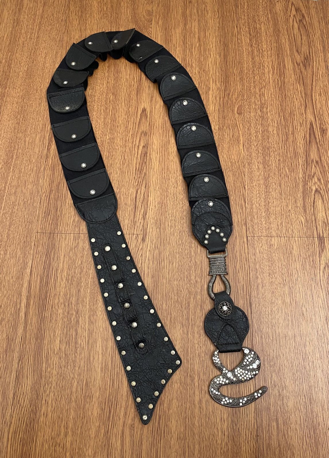 If Six Was Nine Wide studded stretch belt Size ONE SIZE - 1 Thumbnail