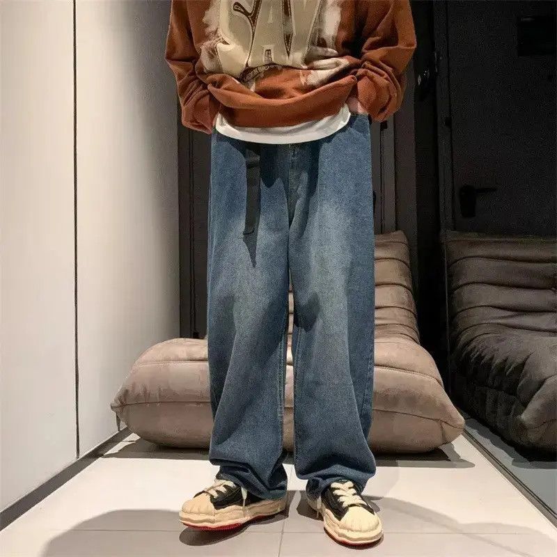 Japanese Brand Retro washed straight leg hip-hop jeans Size US 32 / EU 48 - 3 Thumbnail
