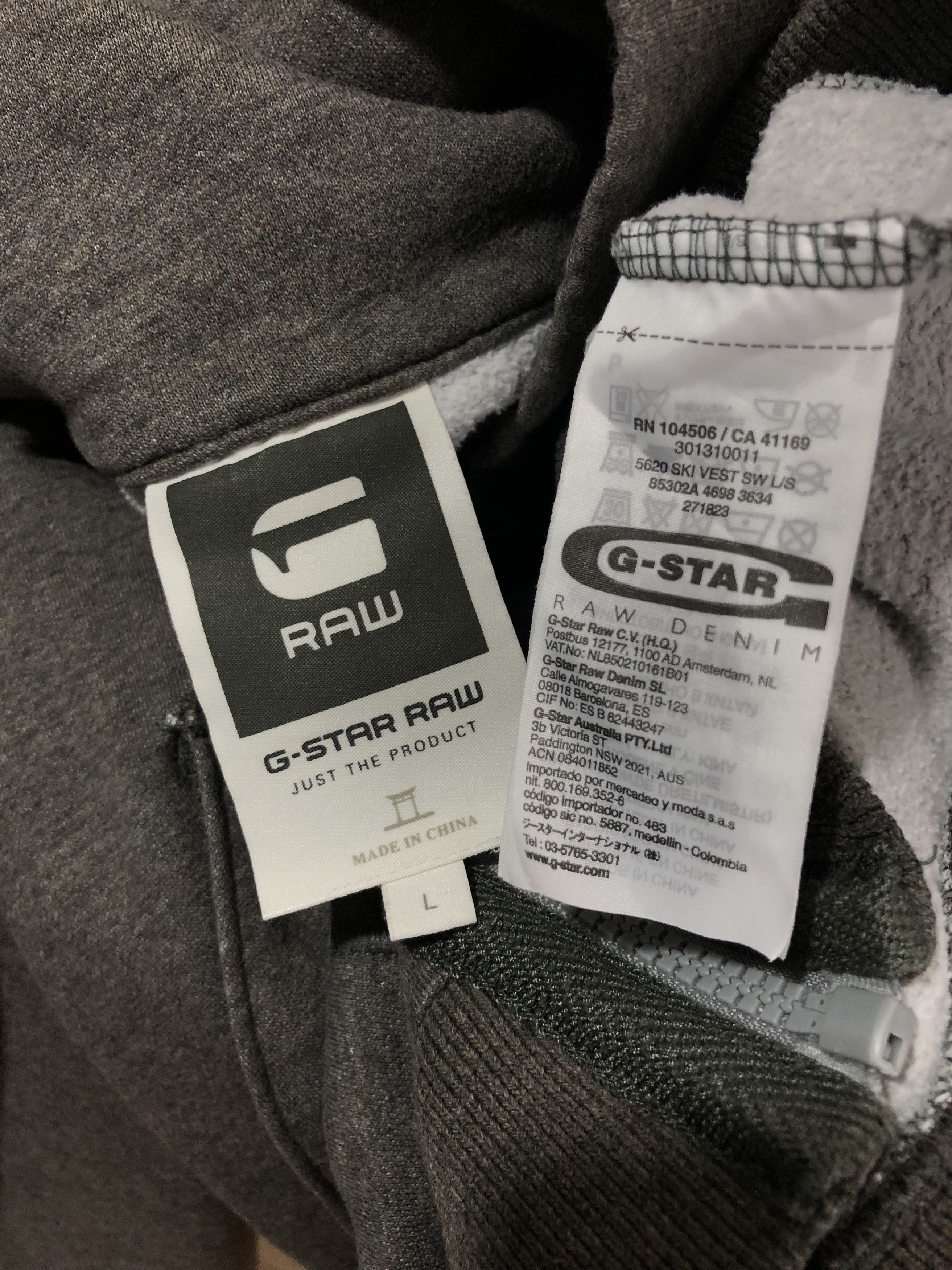G-Star G-Star Raw Track Top Jacket Ski Vest SW 5620 size L Size US L / EU 52-54 / 3 - 9 Thumbnail