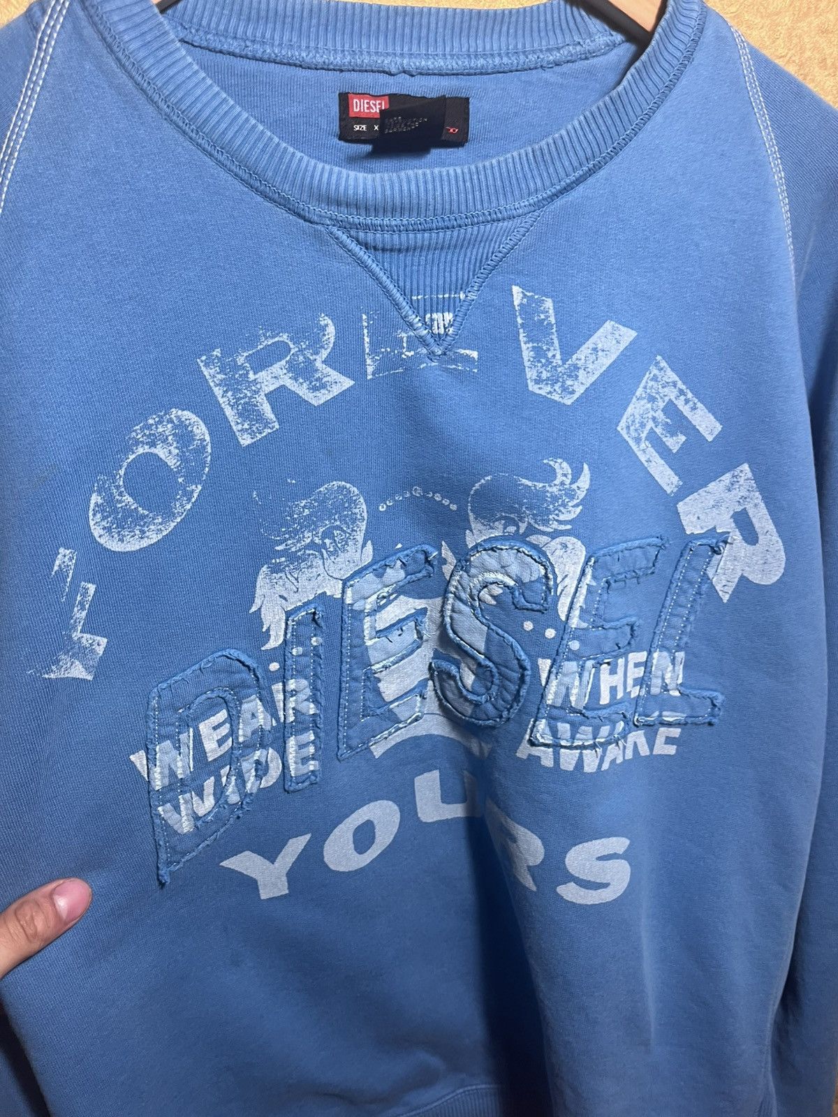 Diesel Diesel Vintage Sweatshirt Big Logo y2k Archive 90s Japanese Size US XXL / EU 58 / 5 - 4 Thumbnail