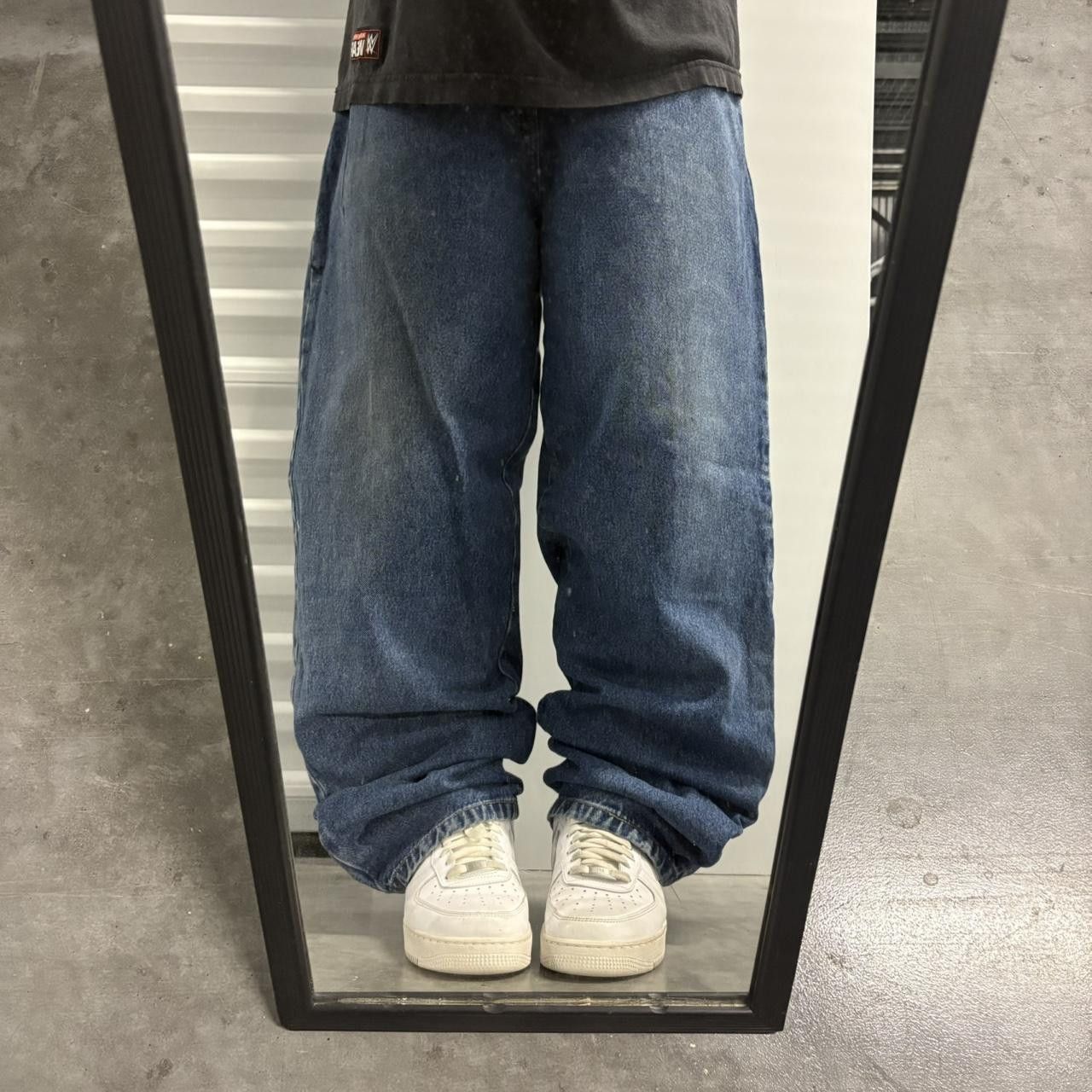 Perry Ellis × Vintage Crazy Vintage Y2K/2000s Super Baggy Perry Ellis Medium Wash Denim Jeans! Size US 38 / EU 54 - 1 Thumbnail