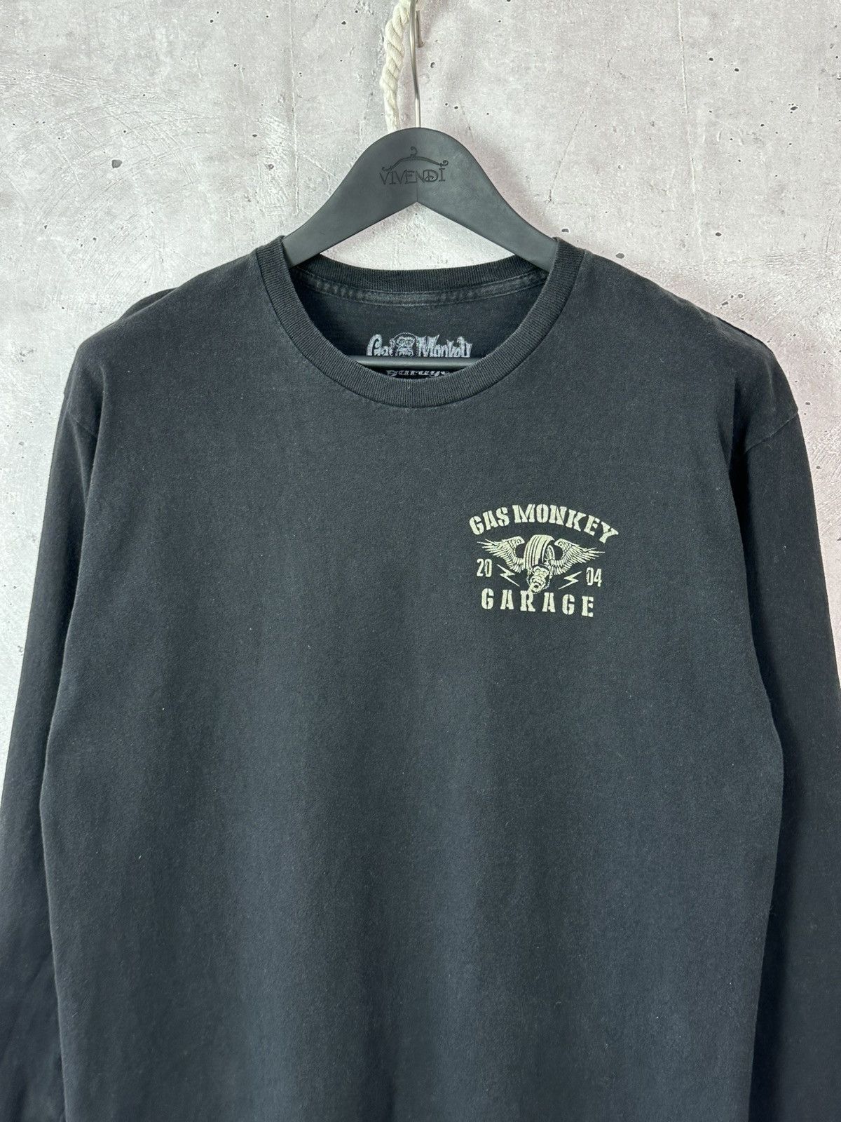 Vintage Vintage Gas Monkey Garage Made in USA Long Sleeve Size US L / EU 52-54 / 3 - 3 Thumbnail