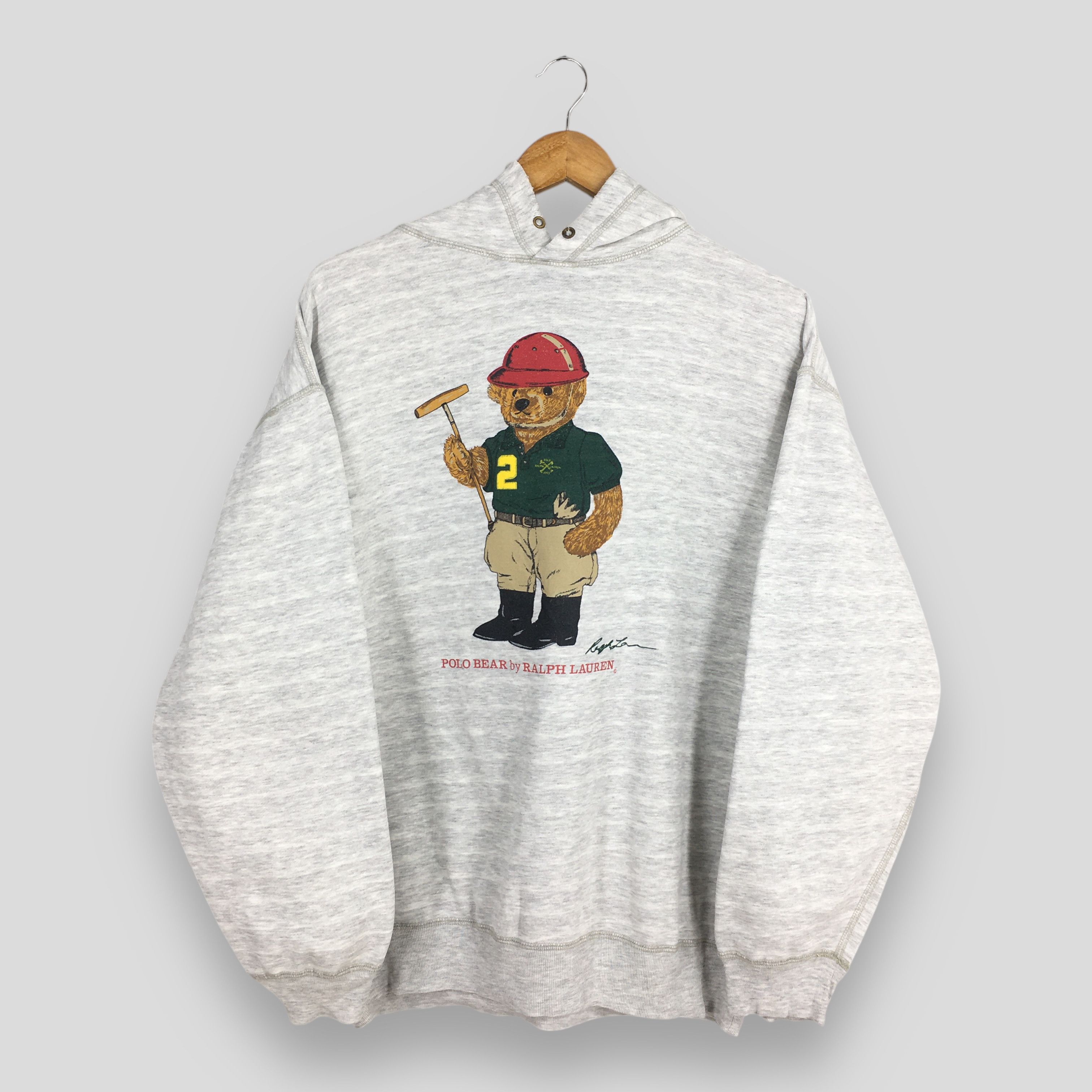 Polo Ralph Lauren × RRL Ralph Lauren × Ralph Lauren Vintage Polo Bear Ralph Lauren Stripes Sweatshirt Medium Size US M / EU 48-50 / 2 - 1 Thumbnail