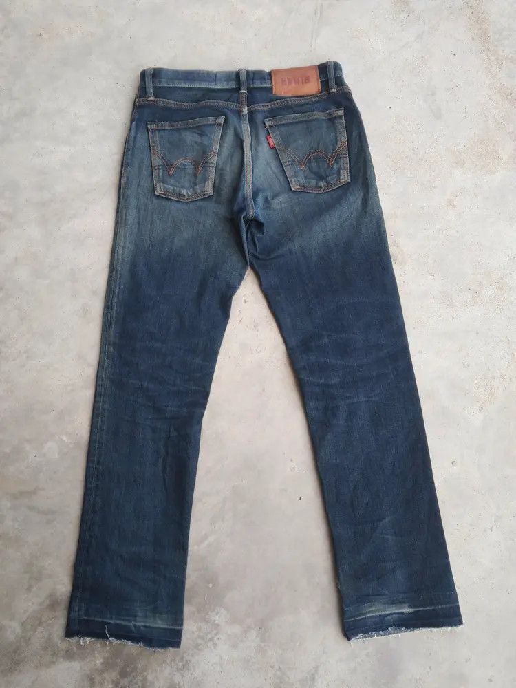 Japanese Brand Vintage Edwin Distressed Jeans 29x30 Size US 29 - 2 Thumbnail