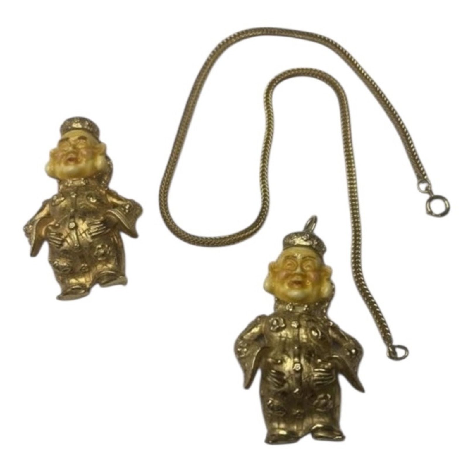 Vintage 70s Vintage NAPIER Asian Inspired Figural Necklace & Brooch Size ONE SIZE - 13 Thumbnail