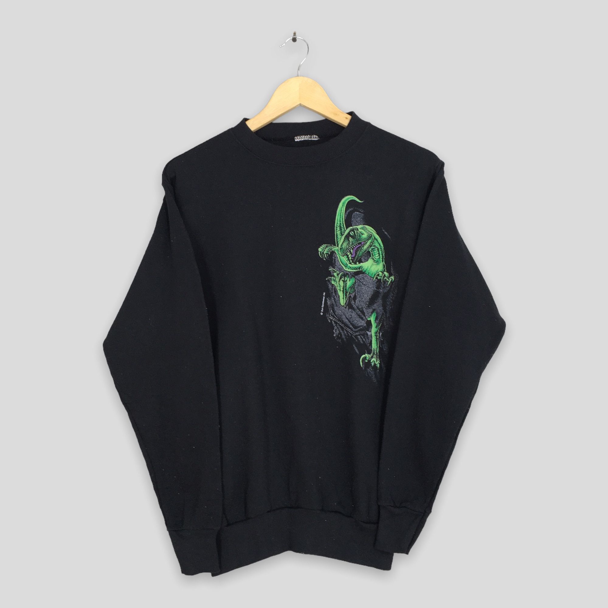 Habitat × Vintage Vintage 90s Indoraptor Dinosaur Sweatshirt Small Size US S / EU 44-46 / 1 - 1 Thumbnail