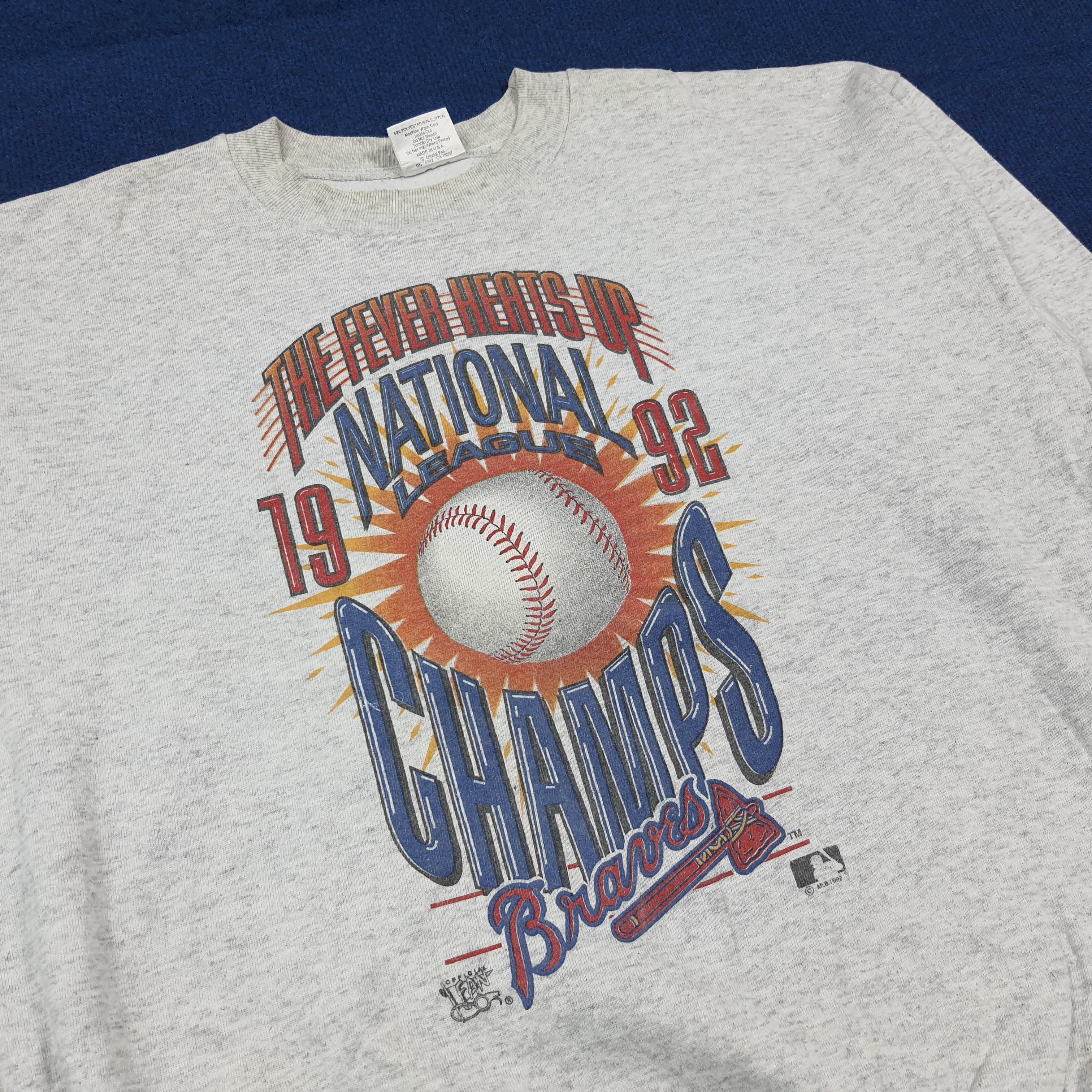 MLB Vintage 90s MLB Atlanta Braves National League C287N6 Size US XL / EU 56 / 4 - 2 Thumbnail