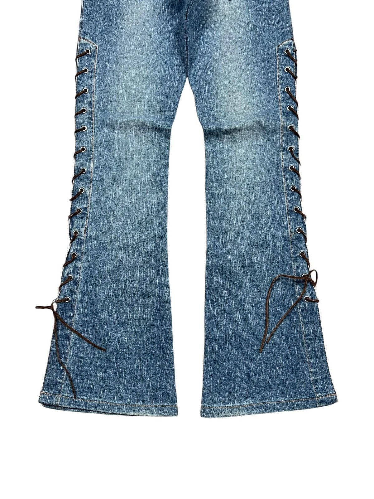 Japanese Brand Flare Denim Pants Lanc Up Size US 27 - 9 Thumbnail