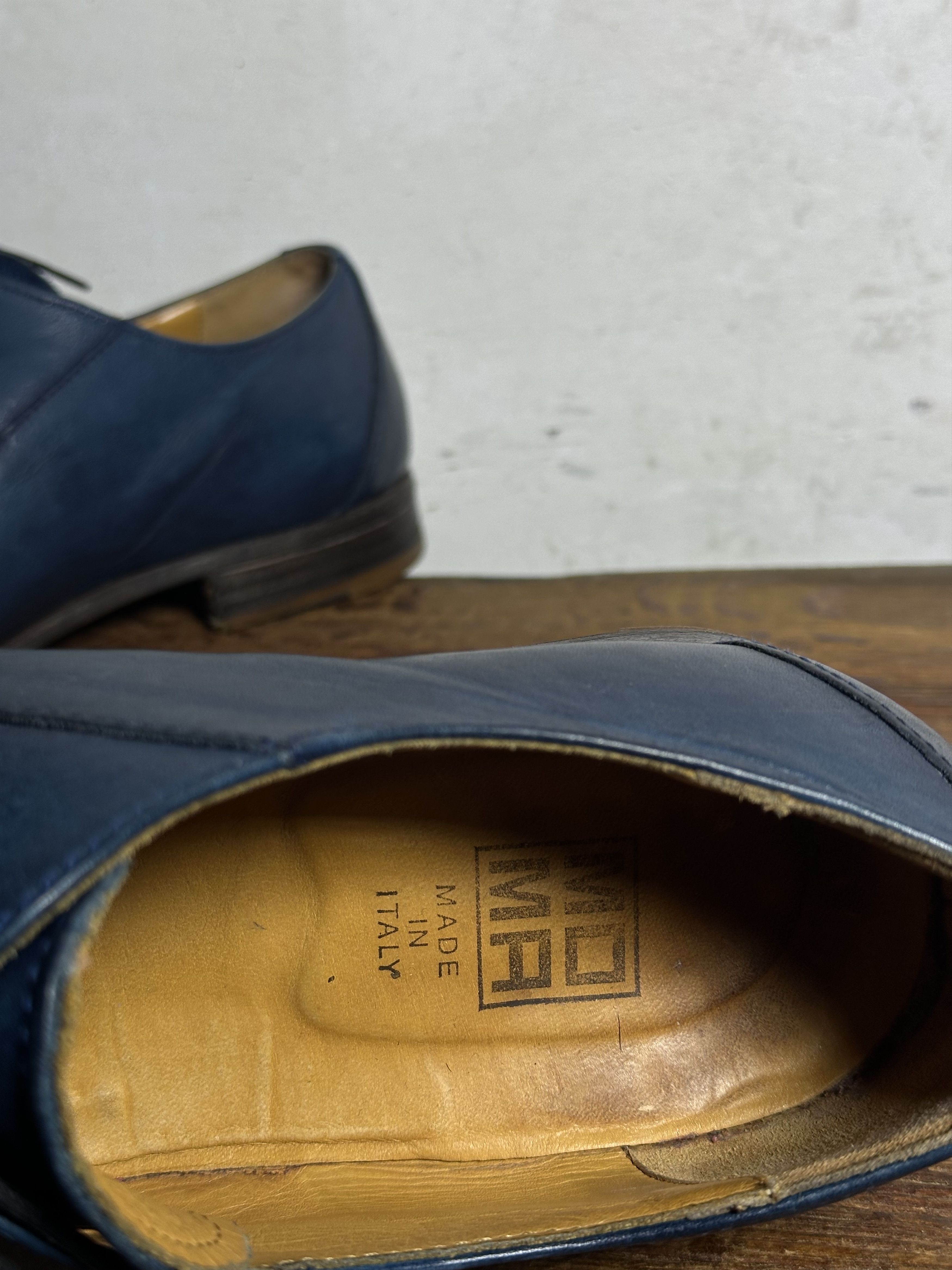 MoMA Moma Blue Lace-Up Shoes Size US 12 / EU 45 - 11 Thumbnail