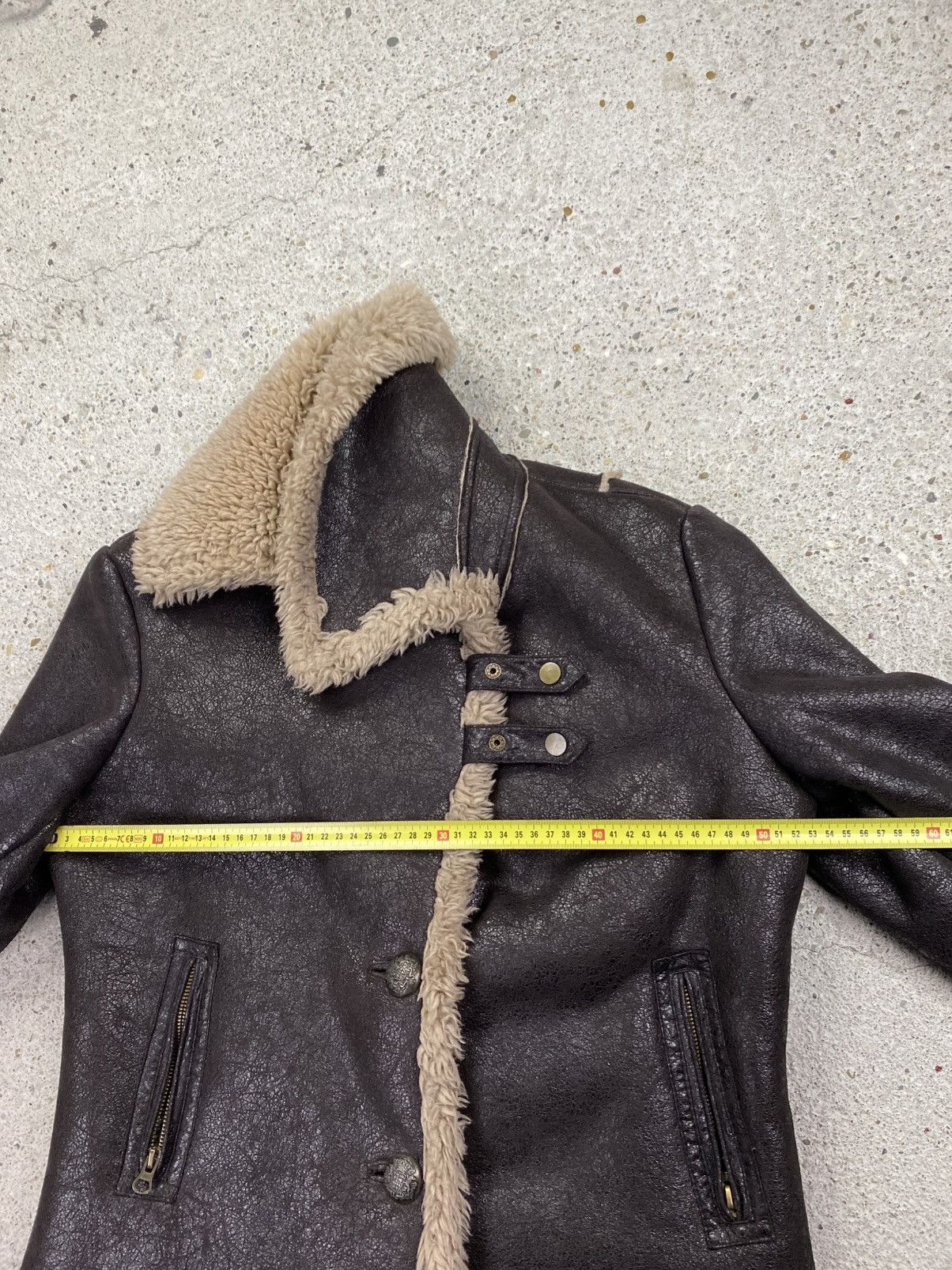 Japanese Brand Rock n blue vintage eco leather jacket japan shearling Size L / US 10 / IT 46 - 14 Thumbnail