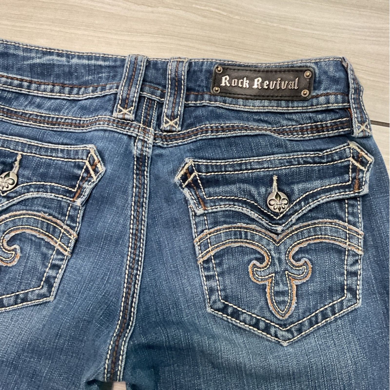 Rock Revival Rock Revival Betty Boot Lower Rise Embellished Jeans Size 31" - 6 Thumbnail