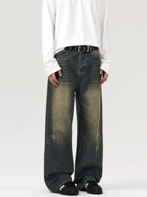 Japanese Brand Trendy retro washed distressed high street jeans y2k Size US 32 / EU 48 - 3 Thumbnail