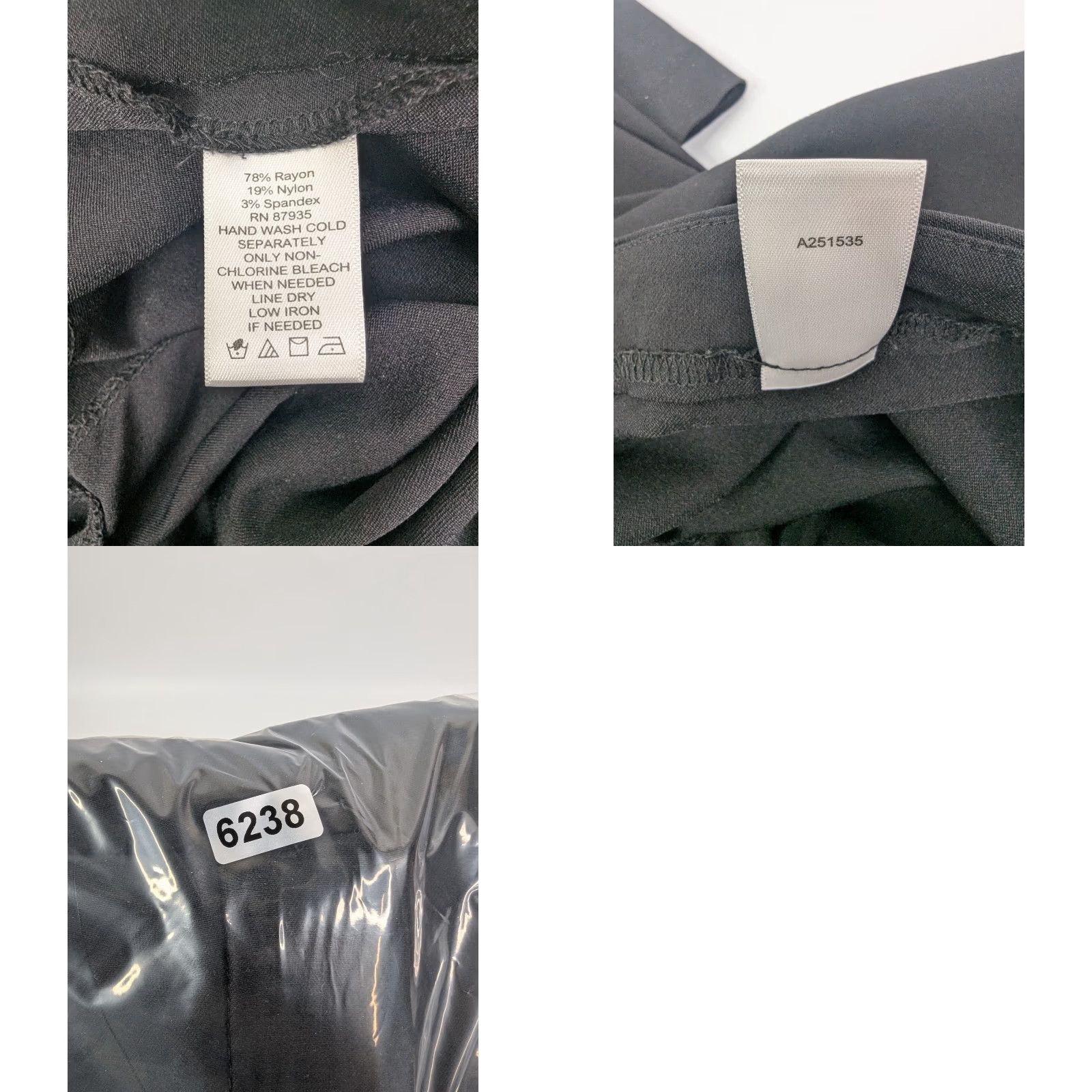 Vintage VINTAGE Susan Graver Womens XL Black Ponte Knit Slim Leg Stretch Pull On Pant QVC Size 40" / US 18 - 9 Thumbnail