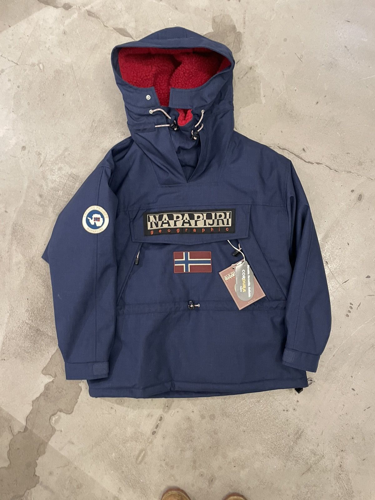 vintage NAPAPIJRI SKIDOO mens jacket Anorak Size XL grey