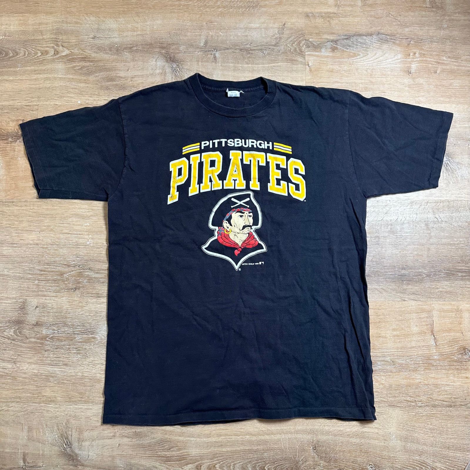 MLB Vintage Artex XL '89 Pittsburg Pirates Single Stitch T-shirt Size US XL / EU 56 / 4 - 2 Thumbnail
